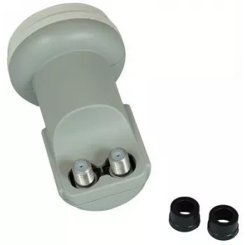 CORAB C120TWN Twin LNB muundur – 2 väljundit, 40 mm kiiriti, madal müra 0,1 dB, ilmastikukindel F-tüüp