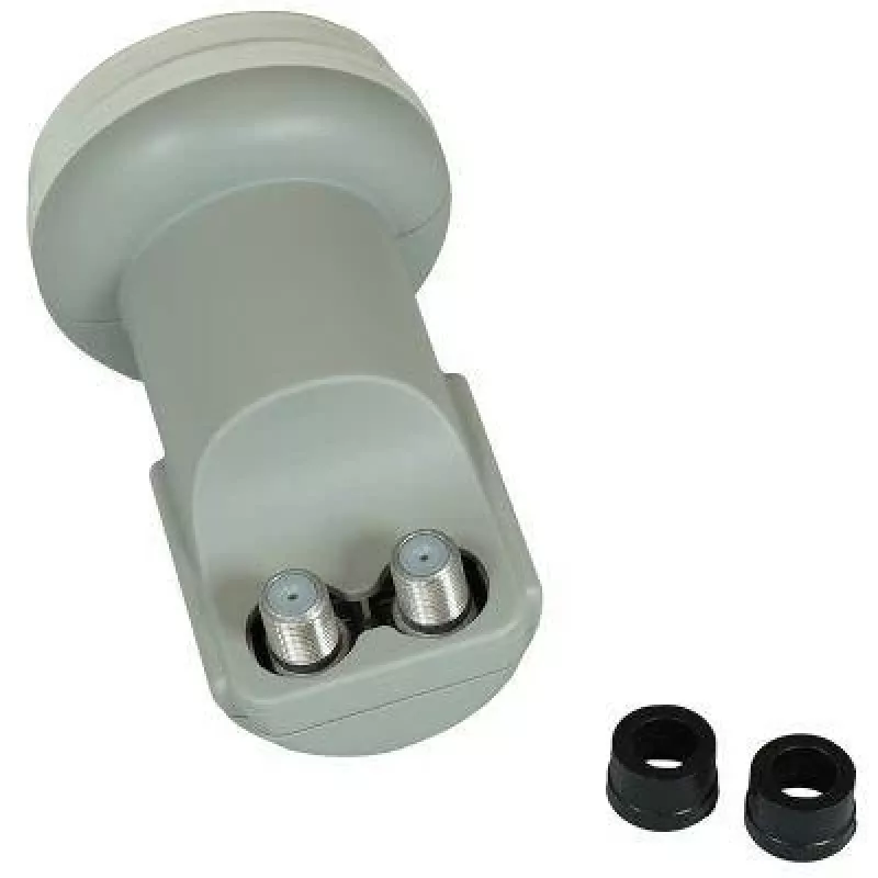 CORAB C120TWN Twin LNB muundur – 2 väljundit, 40 mm kiiriti, madal müra 0,1 dB, ilmastikukindel F-tüüp