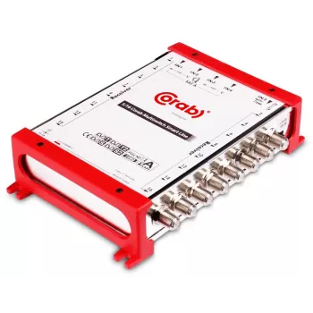CORAB Multiswitch Smart Line 5/16 – 16-väljundiga satelliit- ja maapealse levijaotuse lüliti, DiSEqC 2.0, 950-2150 MHz