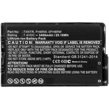 CoreParts FH8RW-CP 42Wh Li-ion sülearvuti aku Dell Latitude 5400/5410/5500/5510 ja Precision 3540/3550 jaoks (must)