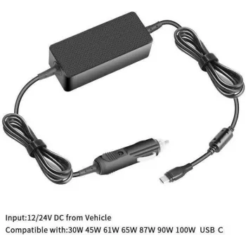 CoreParts USB-C autolaadija 100W 5V2A-20V5A USB PD3.0 - PC-/serveri toiteallikas (40AK0065WW-CP)