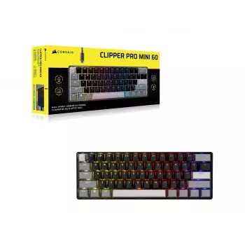 CORSAIR CLIPPER PRO MINI 60 Hall-efektiga mänguklaviatuur must