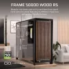 Corsair FRAME 5000D WOOD RS Mid-Tower PC korpus, must/pähkel, E-ATX, ATX, Micro-ATX, Mini-ITX, teras/karastatud klaas/plast/pähklipuit, mängimiseks