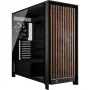 Corsair FRAME 5000D WOOD RS Mid-Tower PC korpus, must/pähkel, E-ATX, ATX, Micro-ATX, Mini-ITX, teras/karastatud klaas/plast/pähklipuit, mängimiseks