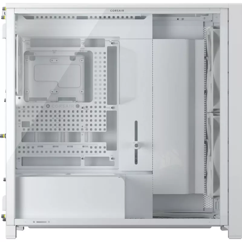 Corsair FRAME 5000D WOOD RS Mid-Tower PC korpus, valge/pähkel, karastatud klaas, ATX, E-ATX, Micro-ATX, Mini-ITX, teras/plast, mängimiseks