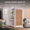 Corsair FRAME 5000D WOOD RS Mid-Tower PC korpus, valge/pähkel, karastatud klaas, ATX, E-ATX, Micro-ATX, Mini-ITX, teras/plast, mängimiseks