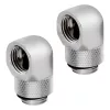 Corsair Hydro X Series 90° pöördadapter G1/4 tolli kroom (2-pack) - CX-9055008-WW