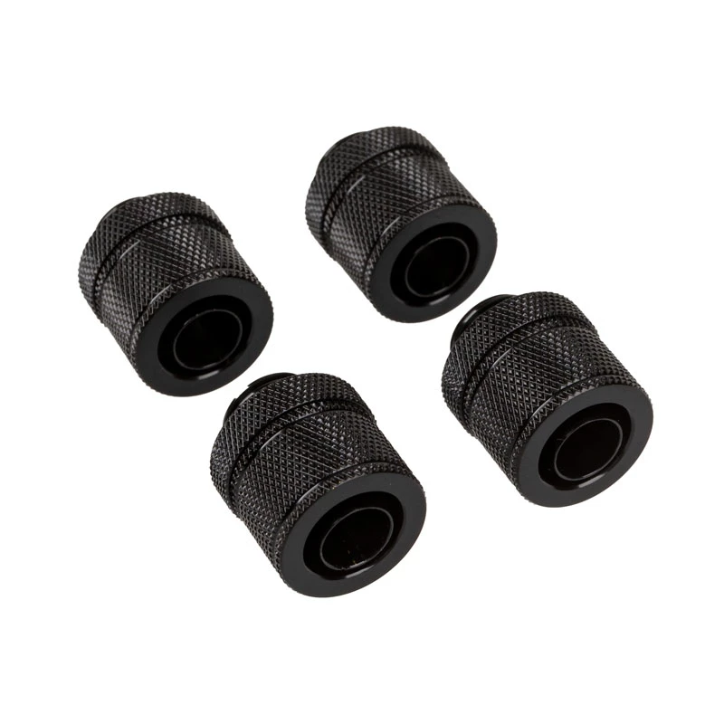 CORSAIR Hydro X Series XF kompressioonliitmik, sirge G1/4 tolline isane 13/10mm pehmele torule, must – 4-pack