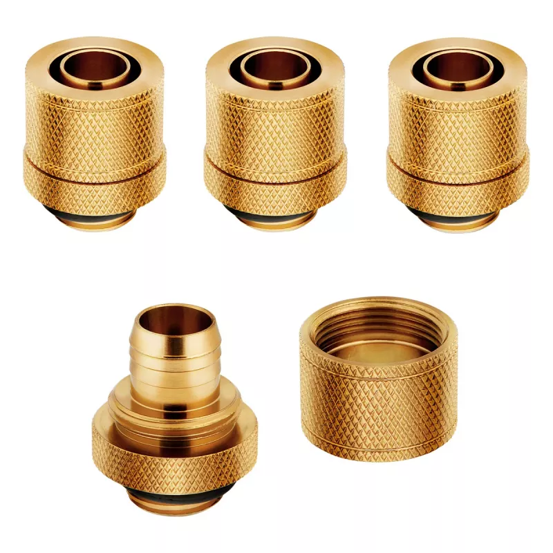 Corsair Hydro X Series XF Compression G1/4 13/10 liitmikud neljane pakk - kuldne