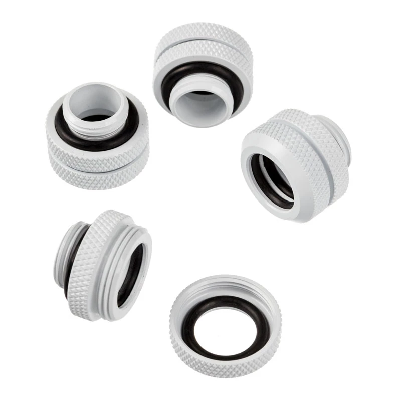 Corsair Hydro X Series XF Hardline 12mm OD Fitting - White (Pack of 4)