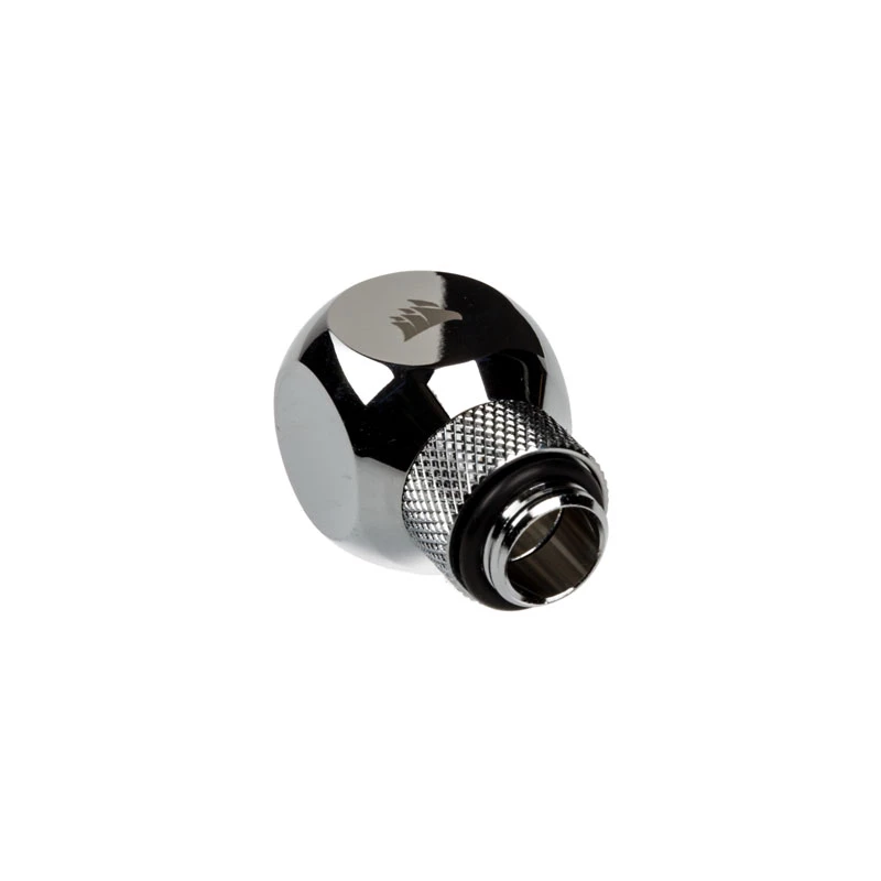 Corsair Hydro X Series XF Rotary Y-Splitter G1/4 inch Male to 2x G1/4 inch Female - Chrome Silver