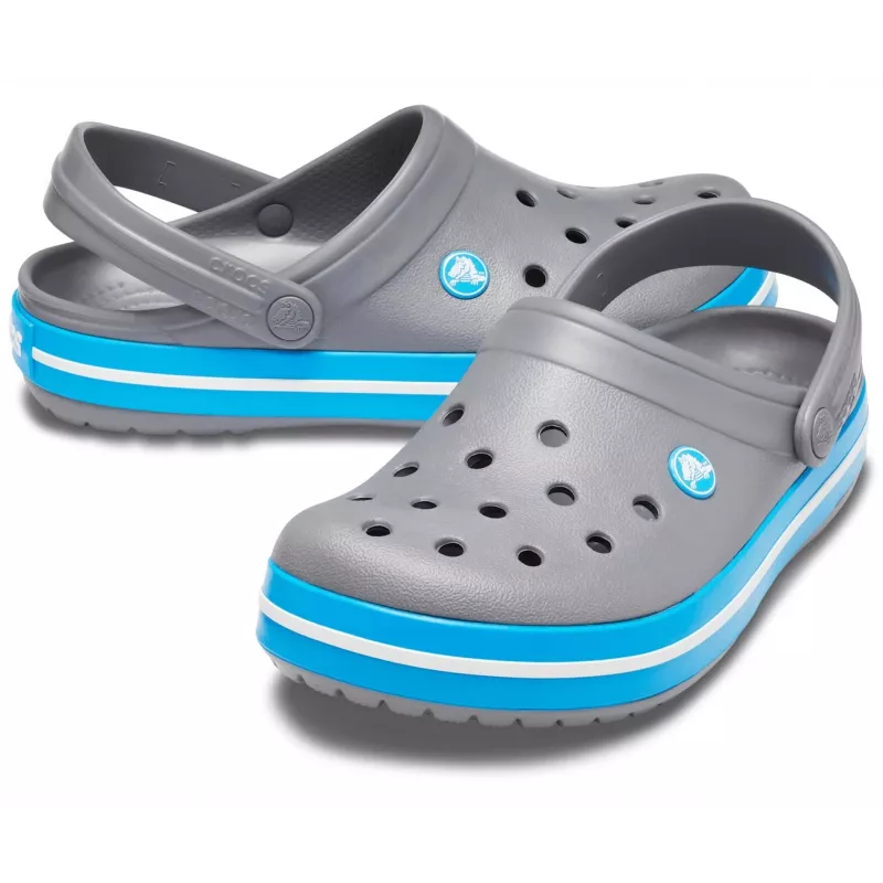 Crocs Crocband Sussid Unisex Hall, Sinine, Valge