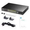 Cudy GS1018PS2 16-Port Gigabit PoE+ Switch with 2 Uplink Ports and 2 SFP Slots 200W