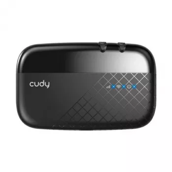 Cudy MF4 4G LTE mobiilne Wi-Fi hotspot ruuter, 300 Mbps üheribaline 2,4 GHz, kuni 10 seadet, 2000 mAh aku, must