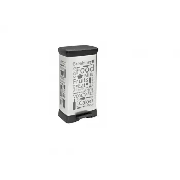 CURVER Pedal Waste Bin 50L / IML Kitchen Silver