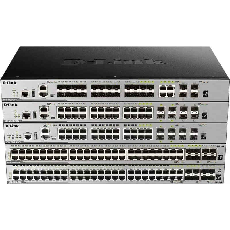 D-Link DGS-3630-52TC L3 hallatav virnastatav kommutaator - 48x Gigabit + 4x 10G SFP+, rackmount