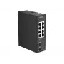 D-Link DIS-100G-10 - 10-pordiline gigabitine tööstuslik haldamata kommutaator, 8x RJ45 + 2x SFP