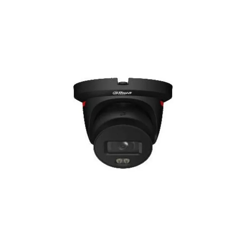 Dahua IPC-HDW2449TH-S-LED-0280B-PROX-BLK IP-kaamera LED-valgustuse ja musta korpusega