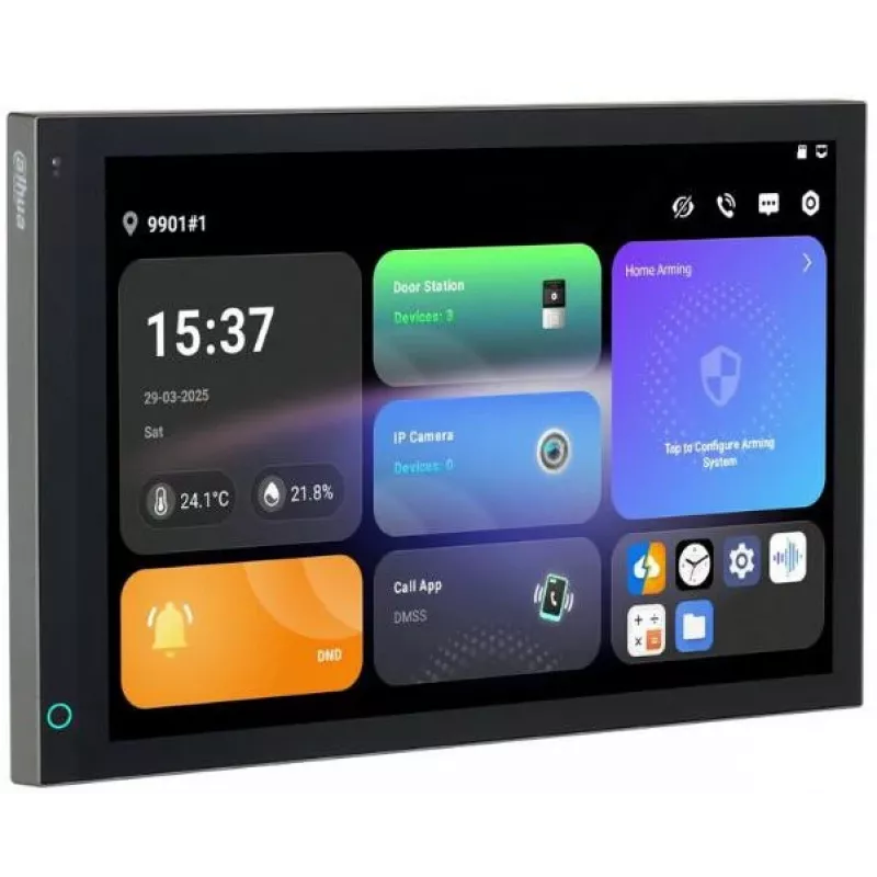 DAHUA SCP3044A-BZ 7-tolline siseekraan IP-videouksetele, Wi-Fi, PoE, must