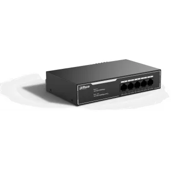 Dahua SG1005LP 5-porti Gigabit PoE+ lüliti, 4 PoE porti, 35W eelarve, lauaarvuti