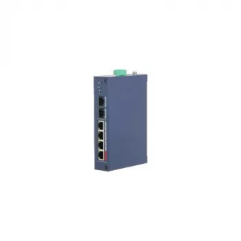 Dahua Technology CHS4206-4GT-90 tööstuslik haldamatu PoE-lüliti, 6-port Gigabit, 4x PoE++ 90W, DIN-riiul