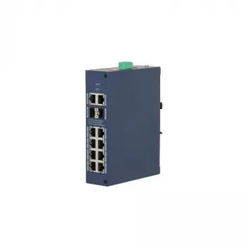Dahua Technology CHS4212-8GT 12-Pordiline Hallatav PoE++ Lüliti (8 PoE + 2 Gigabit Uplink + 2 SFP)