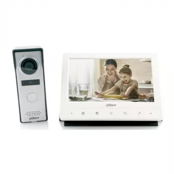 Dahua Technology KTA02 Video Uksekõnekomplekt - 7-tolline Siseruumide Monitor, 1MP Välisjaam, 4-juhtmeline Analoog Intercom Süsteem