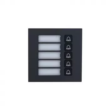 Dahua Technology VTO4202FB-MB5 Kutsunuppude moodul, 5 nuppu, hõbe/must, IP65, IK07