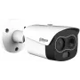 DAHUA TPC-BF1241-B3F4-DW-S8 Termokaamera bullet-tüüpi võrgukaamera, 256x192 termokaamera ja 4MP nähtav, 3.5mm/4mm, IP67, PoE