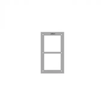 Dahua VTOF002-V2 Flush Mount Frame for VTO Modular Intercom System, 2 Modules, Silver, Aluminum Alloy