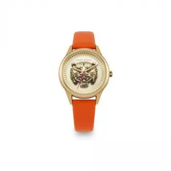 Daisy Dixon DD184OG naiste käekell 36mm roosakuld hall nahk
