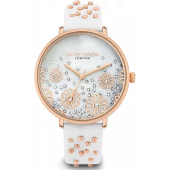Daisy Dixon naiste käekell DD111WRG 38mm roosakuldne toon hall kunstnahk