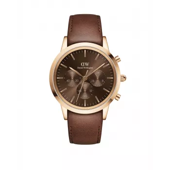 Daniel Wellington Classic 42mm meeste käekell DW00100640 - roosakuldne korpus, must sihverplaat, must nahkrihm