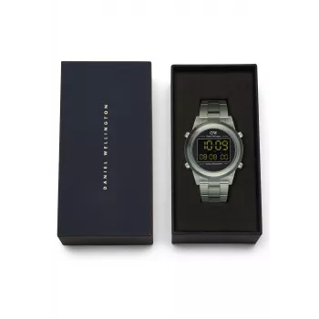DANIEL WELLINGTON Classic 42mm roostevabast terasest käekell musta nahkrihmaga - roosakuldne korpus, munakoorevalge sihverplaat, Jaapani kvarts