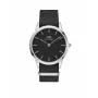 DANIEL WELLINGTON Classic Men's Watch 40mm Rose Gold Stainless Steel Black Leather