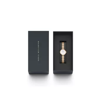 DANIEL WELLINGTON Petite Lumine naiste käekell 22mm roosakuldne roostevabast terasest võrk DW00100717