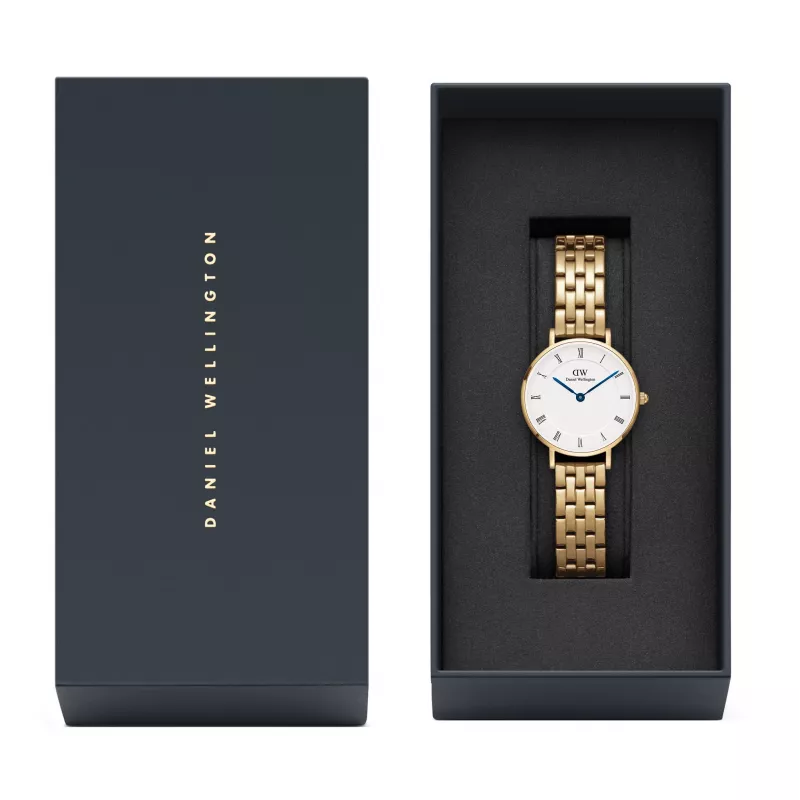 DANIEL WELLINGTON Petite Lumine naiste kell 28mm roosakuldse võrgust rihmaga DW00100682