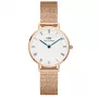 DANIEL WELLINGTON Petite Lumine naiste käekell 28mm roosakuldne roostevaba teras valge pärlmutter sihverplaat