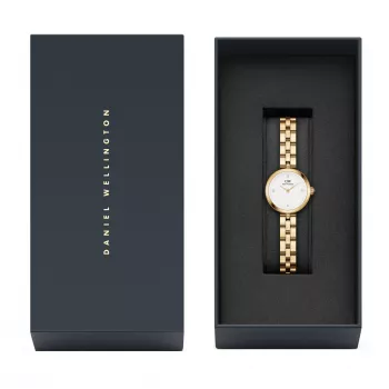 DANIEL WELLINGTON Petite Melrose naiste käekell 22mm roosakuldse võrkkäevõruga DW00100715