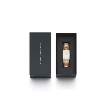 DANIEL WELLINGTON Petite Melrose naiste käekell 35mm roosakuldne roostevabast terasest võrk DW00100702