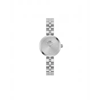 Daniel Wellington Quadro Mini Pressed Sheffield naiste kell DW00100719 - 22mm roosakuldne roostevabast terasest korpus, munakoorevalge sihverplaat, must Itaalia nahast rihm