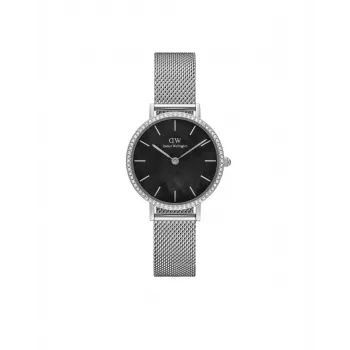 DANIEL WELLINGTON Quadro naiste kell 28mm roosakuldne roostevaba teras must nahk DW00100661