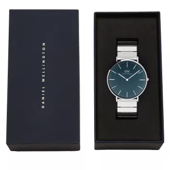 DANIEL WELLINGTON Naiste Kell DW00100776 (40mm) - Classic Petite Ashfield - Roosakuldne Roostevabast Terasest Võrk