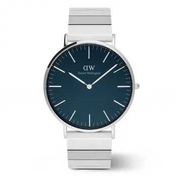 DANIEL WELLINGTON Naiste Kell DW00100776 (40mm) - Classic Petite Ashfield - Roosakuldne Roostevabast Terasest Võrk