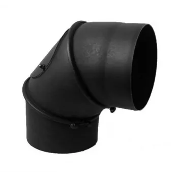Darco Reguleeritav Korstnapõlv Tee'ga 45°-90° - 150 mm Must Teras