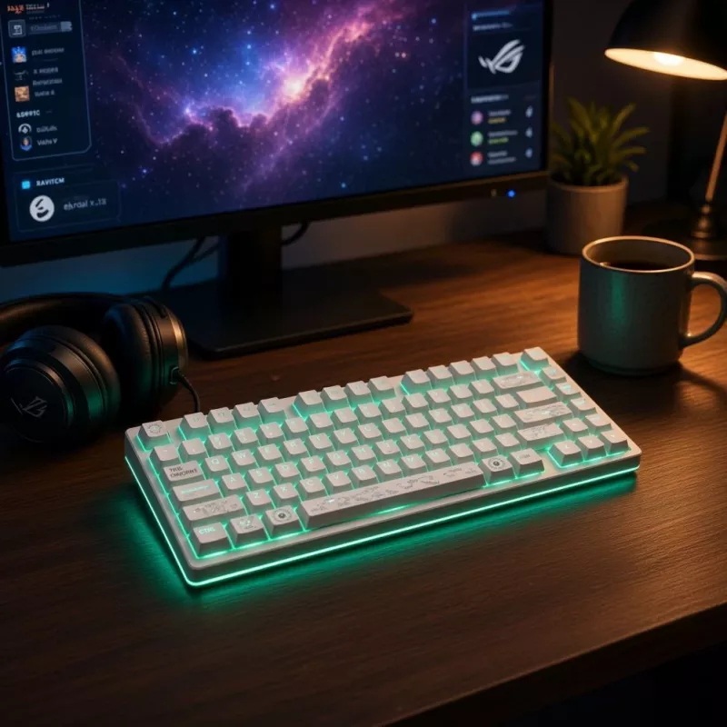 Dark Project ALU81A Terra Nova White mehaaniline klaviatuur, G3MS Moonstone lüliti, US ANSI