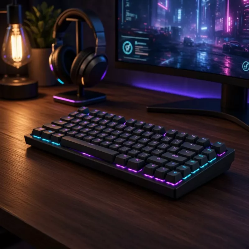 Dark Project Terra Nostra G3MS Moonstone Switch TKL mehaaniline mänguklaviatuur, US ANSI, must