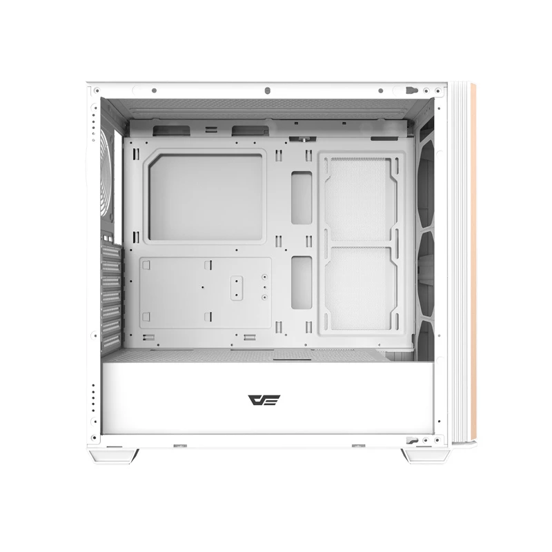 Darkflash DS900WS ATX kesktorn arvutikorpus, valge, karastatud klaas, ilma ventilaatoriteta
