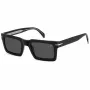 DAVID BECKHAM DB-7126-S-807 Päikeseprillid Meestele - Must Raam, Hall Lääts 51mm