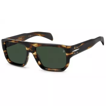 DAVID BECKHAM DB-7132-S-WR9 Ristkülikukujulised atsetaatpäikeseprillid Havana/Pruun 56/18/140 mm